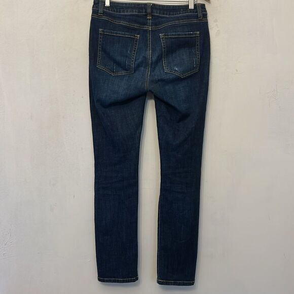 CAbi Straight Jeans with Distressed Details Size 6 EUC - Picture 6 of 9